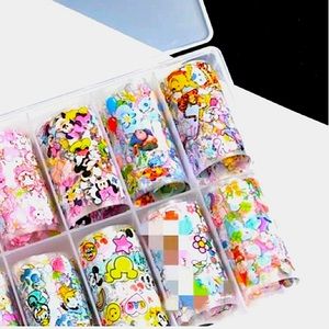 Cartoon nail foil Set Disney hello kitty and more